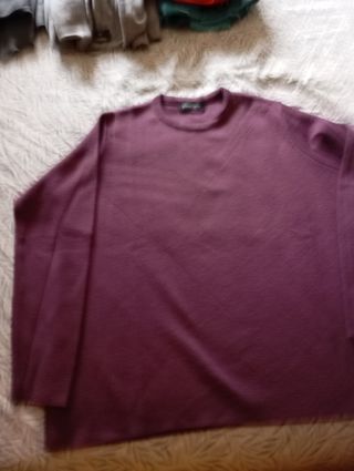 Jersey mujer lana morado talla única