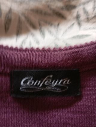 Jersey mujer lana morado talla única