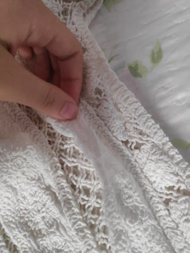 Blusa de encaje blanco