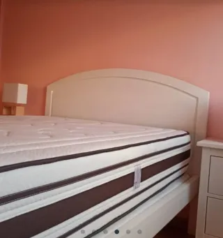 Cama Matrimonio Madera + Colchón