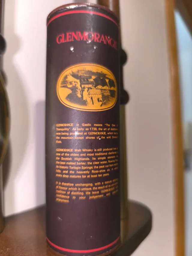 Caja de cerillas Glenmorangie 10 años