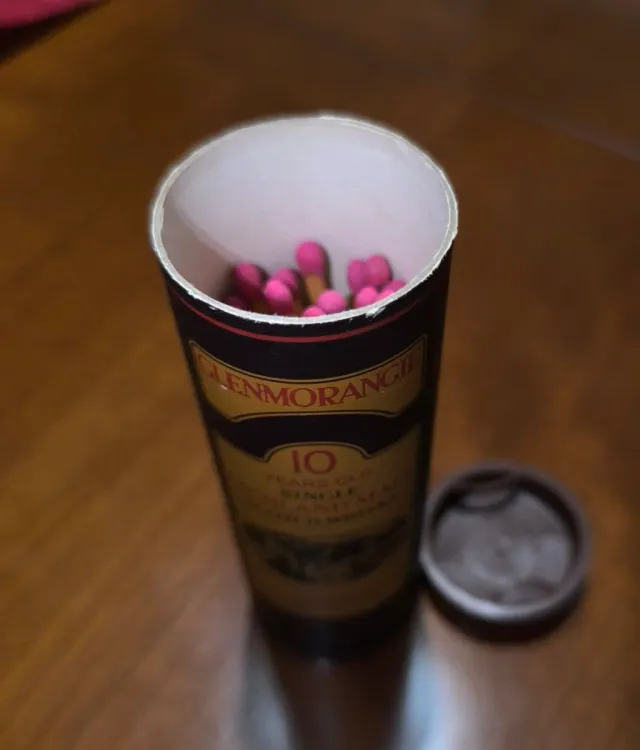 Caja de cerillas Glenmorangie 10 años