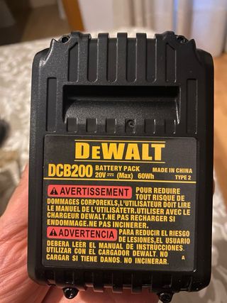 Batería DeWalt 20V XR 6.0Ah Li-Ion