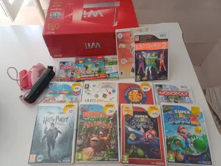 Nintendo Wii Edición Súper Mario Bros + Juegos.