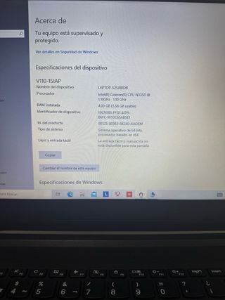Ordenador Lenovo V110-15IAP Negro