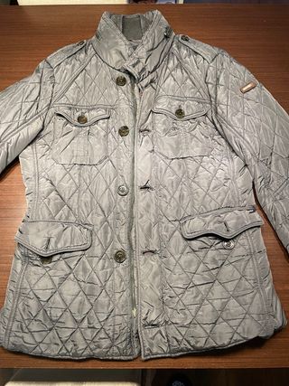 Chaqueta anorak acolchada gris