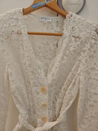Chaqueta encaje Claudie Pierlot blanca