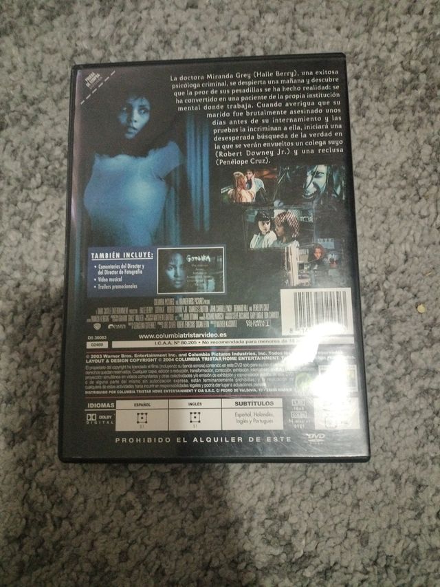Película Gothika DVD Suspense Terror