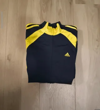 Adidas Retro Chaqueta Track Negra Amarilla 90s 