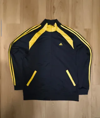 Adidas Retro Chaqueta Track Negra Amarilla 90s 
