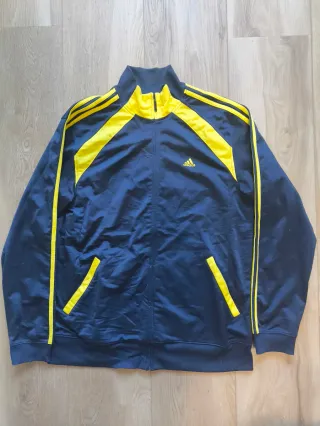 Adidas Retro Chaqueta Track Negra Amarilla 90s 