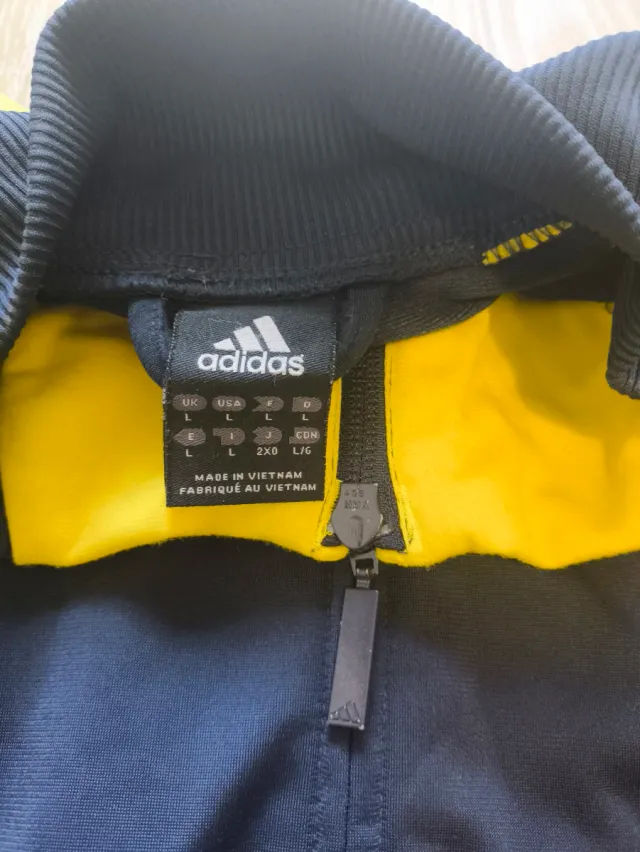 Adidas Retro Chaqueta Track Negra Amarilla 90s