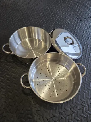 Olla Vapor Doble Megafesa nueva