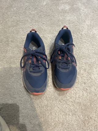 Zapatillas Asics niña azul y rosa