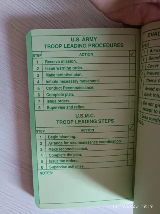 Cuaderno de campo militar