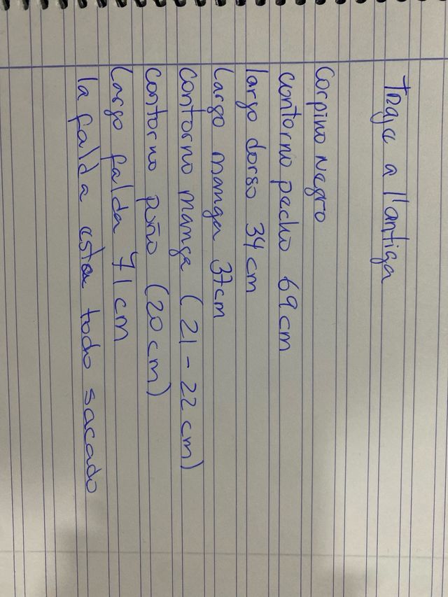 Traje de Fallera a l'antiga , se hacen arreglos