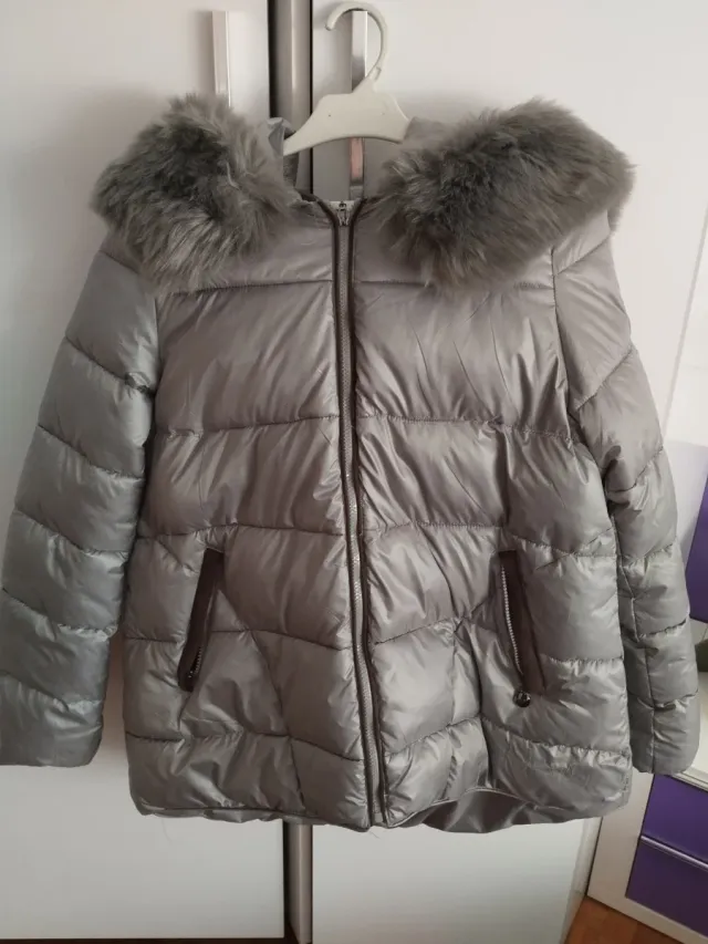 Chaqueta gris acolchada mujer Talla XL