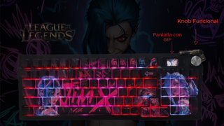 Teclado Mecánico Jinx League of Legends Personaliz