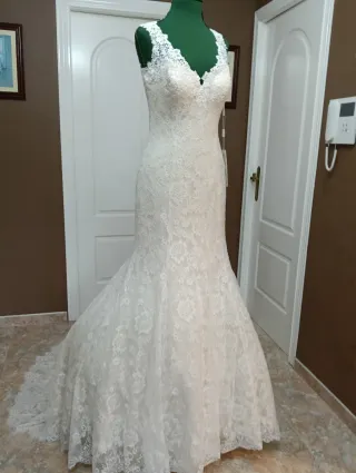 Vestido de Novia Rosa Clará Sirena Encaje