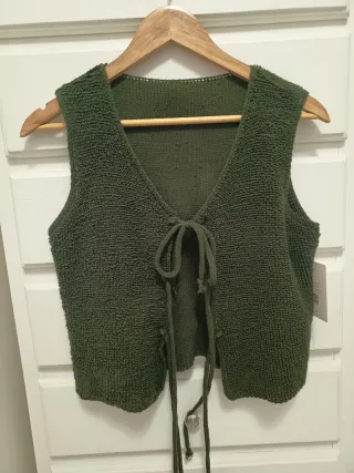 Chaleco verde militar