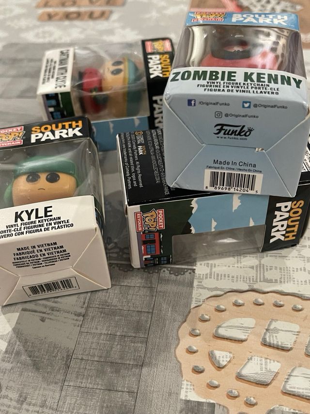 Set 4 Funko Pocket South Park Keychain