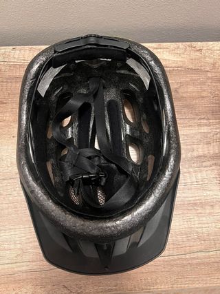 Casco Rockrider Negro y Amarillo