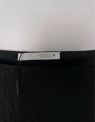 Vestido mini negro Zara