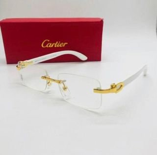 Gafas Cartier Buffalo Oro Blanco