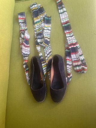 Manoletinas Zara con lazada Talla 39