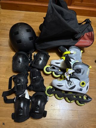 Set Patines Oxelo Talla 28-30 niño