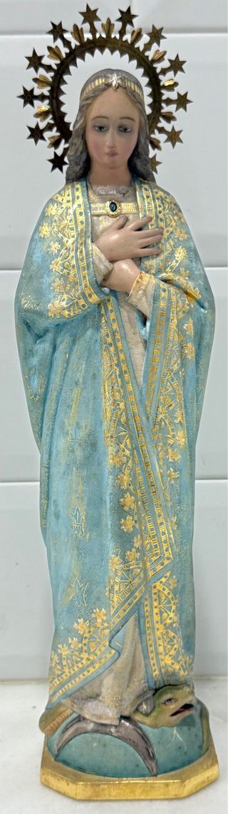 VIRGEN PURÍSIMA CONCEPCIÓN DE PAN DE ORO