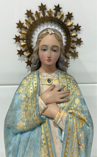 VIRGEN PURÍSIMA CONCEPCIÓN DE PAN DE ORO