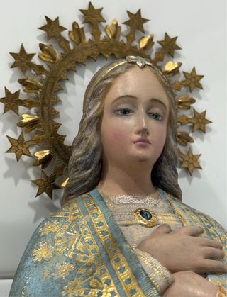 VIRGEN PURÍSIMA CONCEPCIÓN DE PAN DE ORO