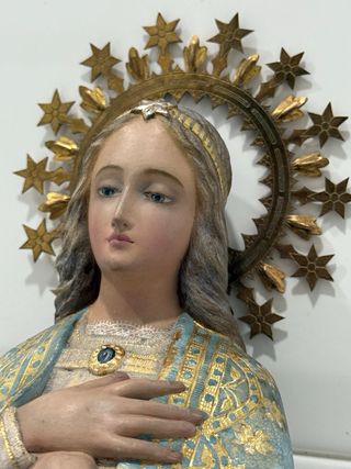 VIRGEN PURÍSIMA CONCEPCIÓN DE PAN DE ORO