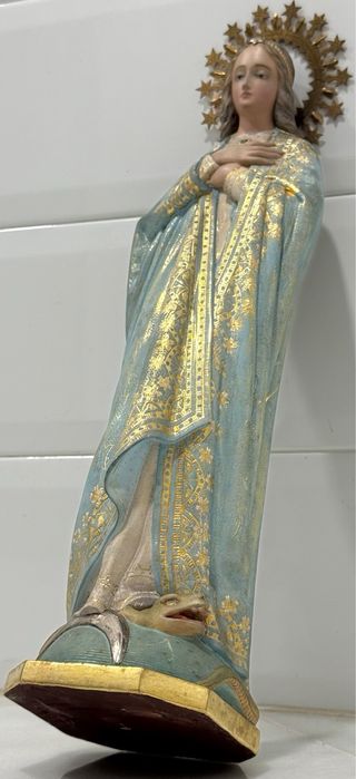 VIRGEN PURÍSIMA CONCEPCIÓN DE PAN DE ORO