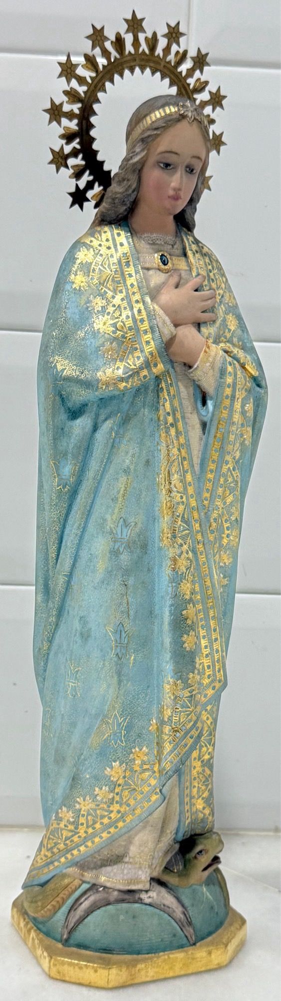VIRGEN PURÍSIMA CONCEPCIÓN DE PAN DE ORO