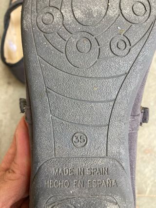Bailarinas niña El Corte Inglés grises. 35