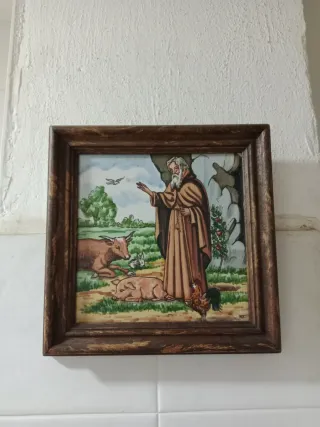 Azulejo San Antón con animales
