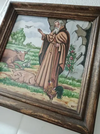 Azulejo San Antón con animales