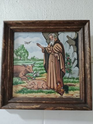 Azulejo San Antón con animales