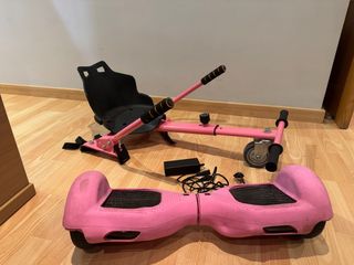 Hoverboard con Silla Rosa