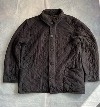 Chaqueta Barbour acolchada vintage marrón
