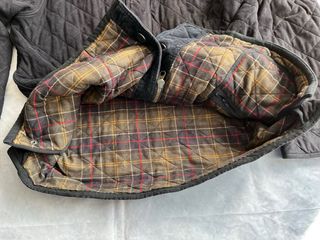 Chaqueta Barbour acolchada vintage marrón