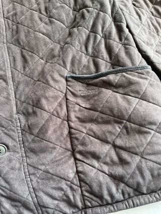 Chaqueta Barbour acolchada vintage marrón