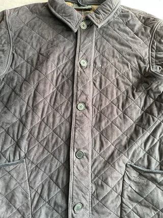 Chaqueta Barbour acolchada vintage marrón
