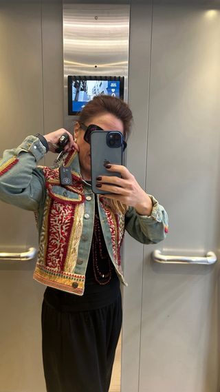 Chaqueta vaquera bordada Talla S