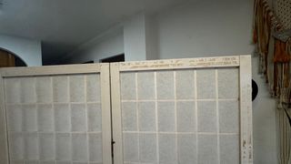Biombo Panel Japonés Blanco Madera