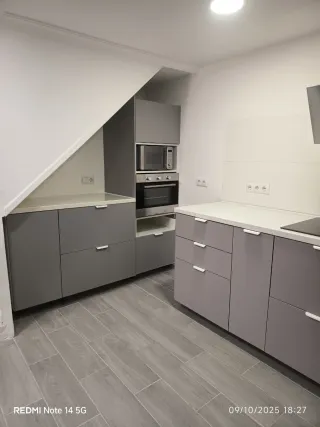 Instalación de cocina, armario Empotrado, encimera