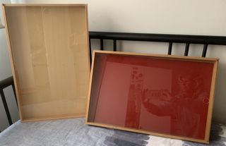 Vitrina madera maciza y cristal