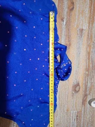 Maillot competición patinaje artístico azul